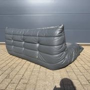 100% authentic Ligne Roset Togo 3-seater Anthracite Grey leather