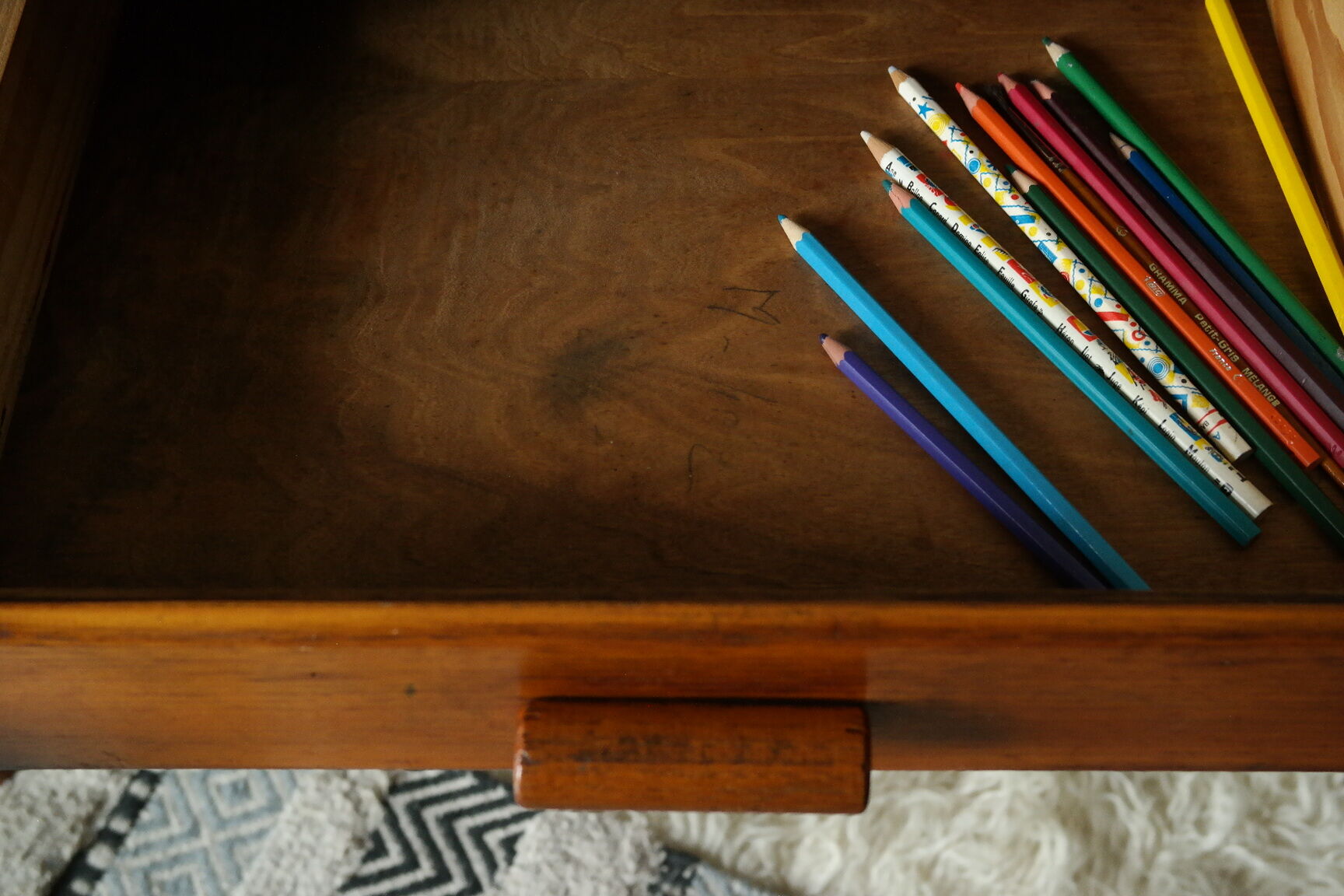 Vintage wooden children's desk