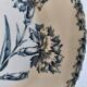 Two ironstone plates from Lunéville Keller and Guérin with a floral pattern.