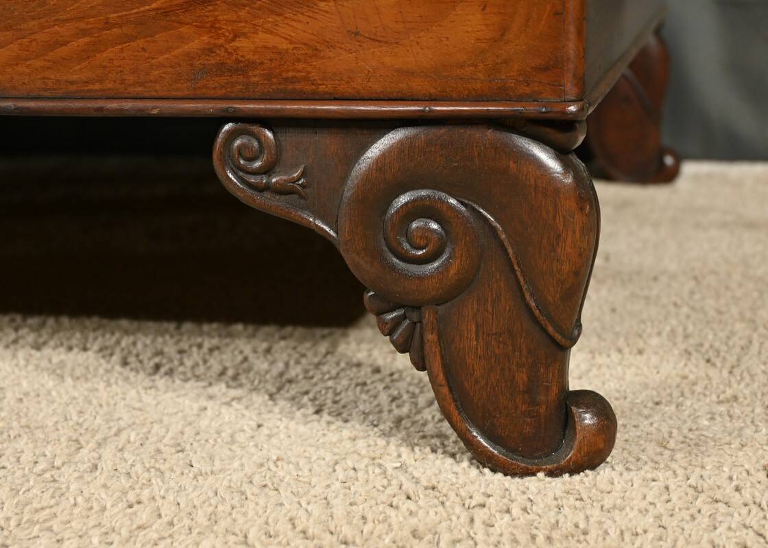 Mahogany Backrest Daybed, Restoration Period – Part 1 of the 19th Century