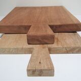 Two vintage solid wood cutting boards XL