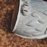 Umbrella holder owl in ceramic