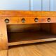 Pair of solid wood coffee tables – rustic / wabi-sabi style (1950-1980)