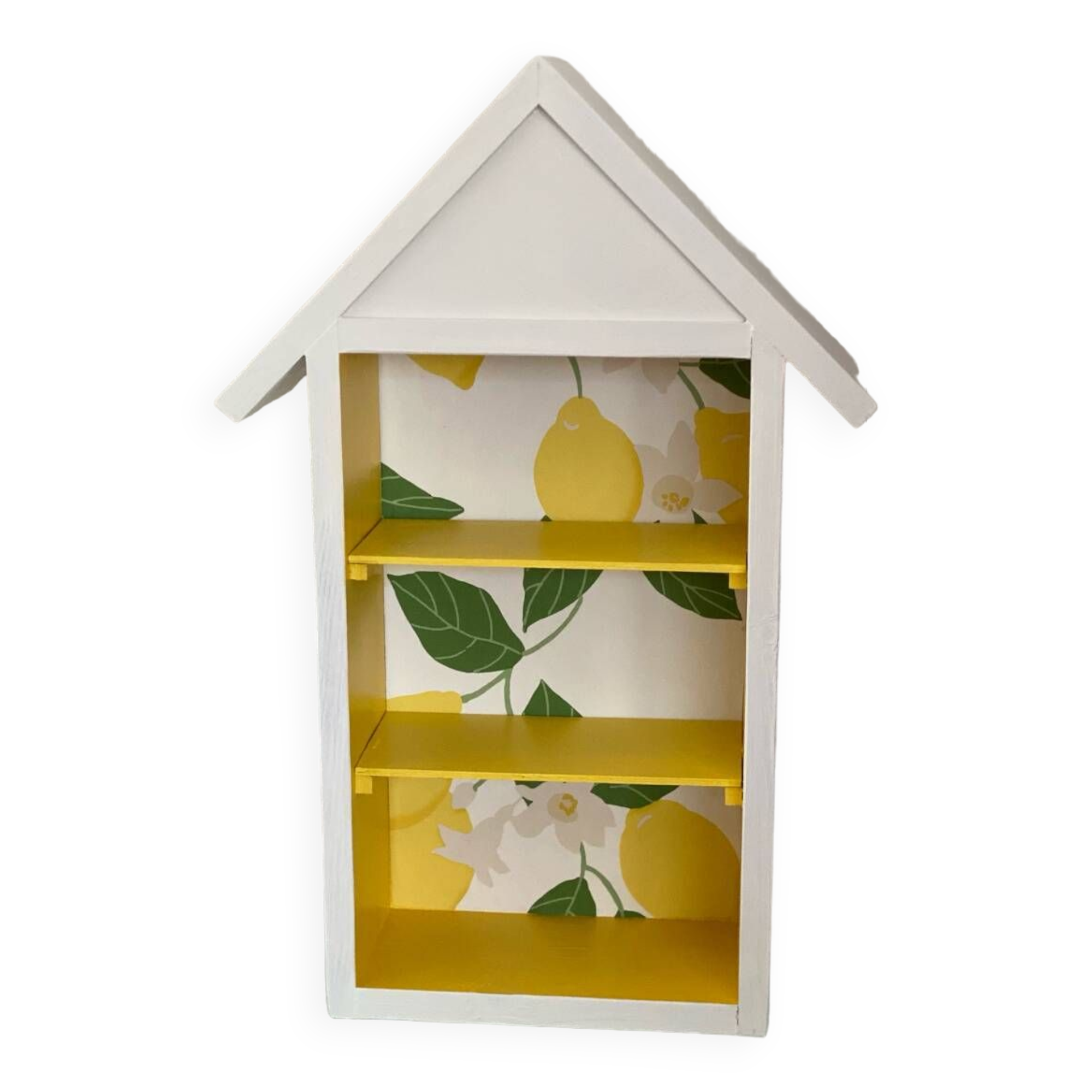 'Lemon' wooden shelf