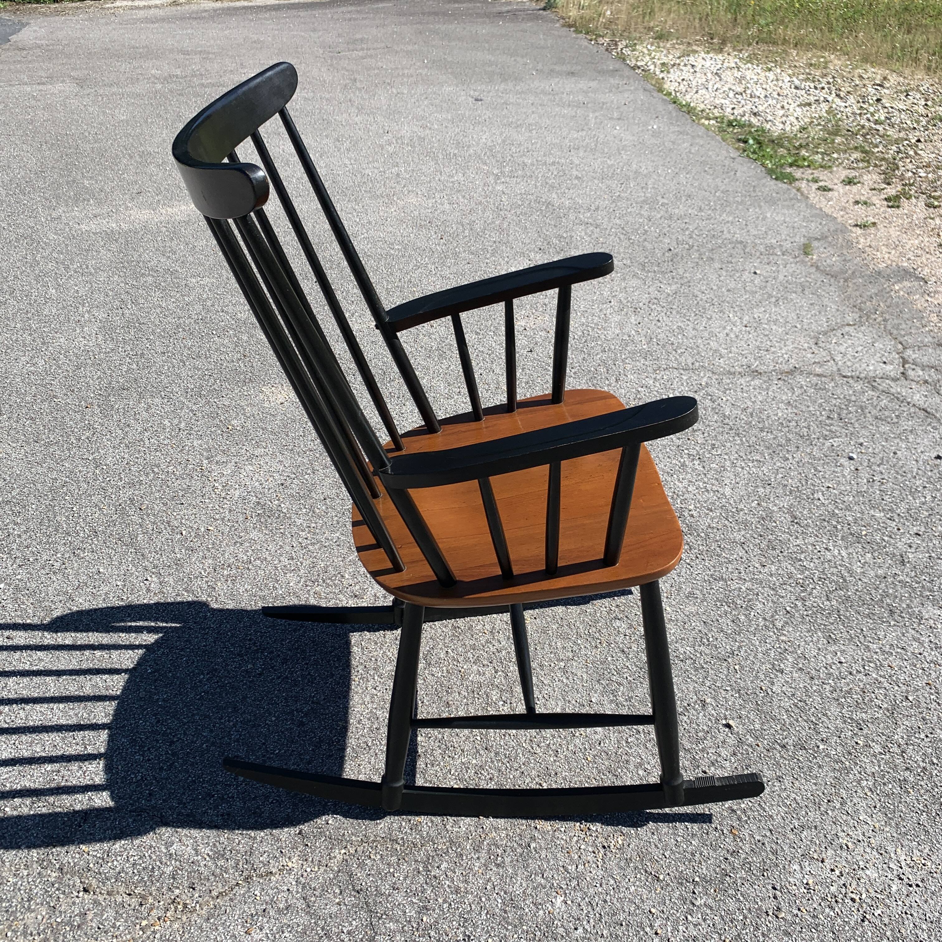 Fauteuil a bascule rocking chair scandinave