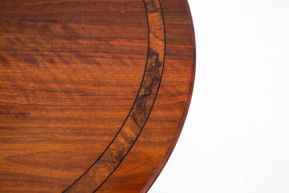 Round table - bench, Northern Europe, late 19th century. After renovation.