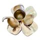 Brass clover candle holder