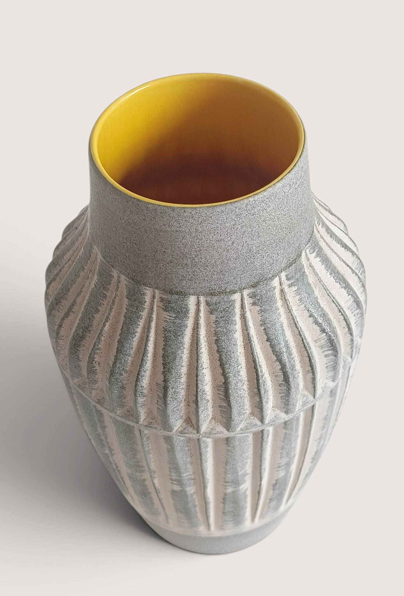 West German Mid-Century Modern Stoneware Vase by Bay Keramik, 1950s