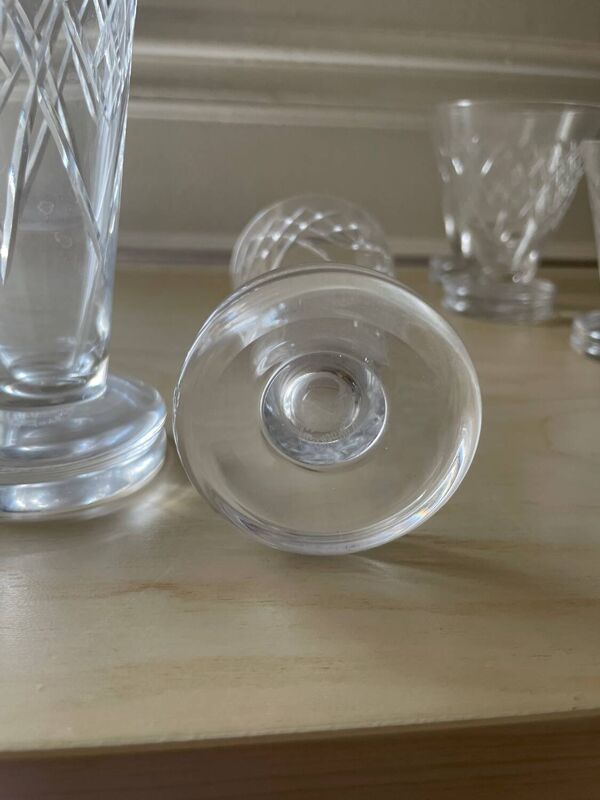 Verres cristal d’argental saint Louis