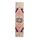 2x10 Faded Pink & Navy Blue Persian Runner Rug, 71x294Cm