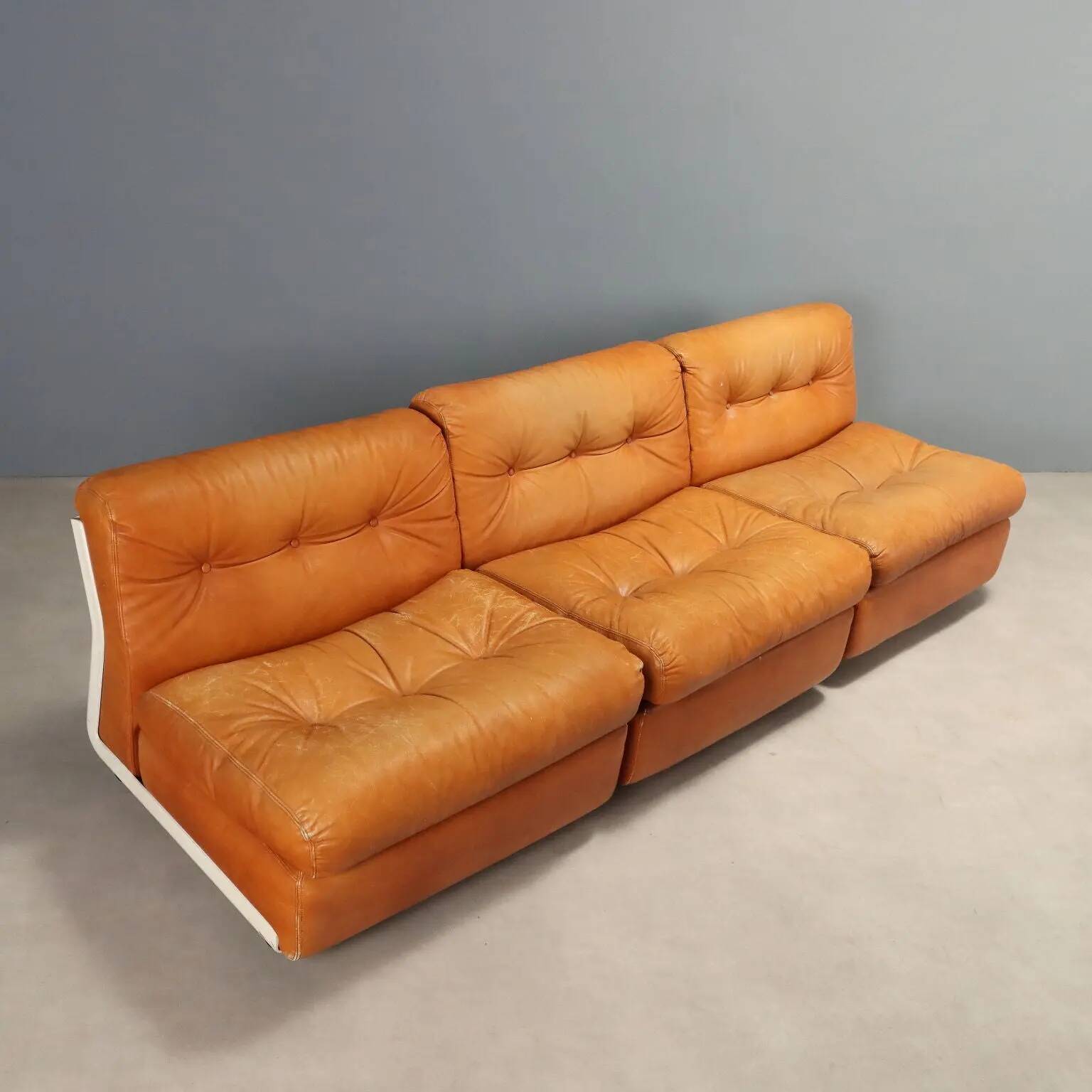 Amanta armchairs B&B vintage design Mario Bellini Italy 1970s