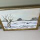Huile sur toile « Paysage enneigé »