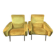 Pair of designer armchairs 1955-60 Louis Paolozzi for Brandt Zol Steiner