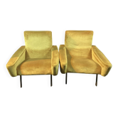Pair of designer armchairs 1955-60 Louis Paolozzi for Brandt Zol Steiner