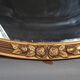 Old mirror frame Art Deco wood & gilded stucco 54x32,5 cm SB