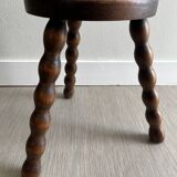 Tabouret tripode bois