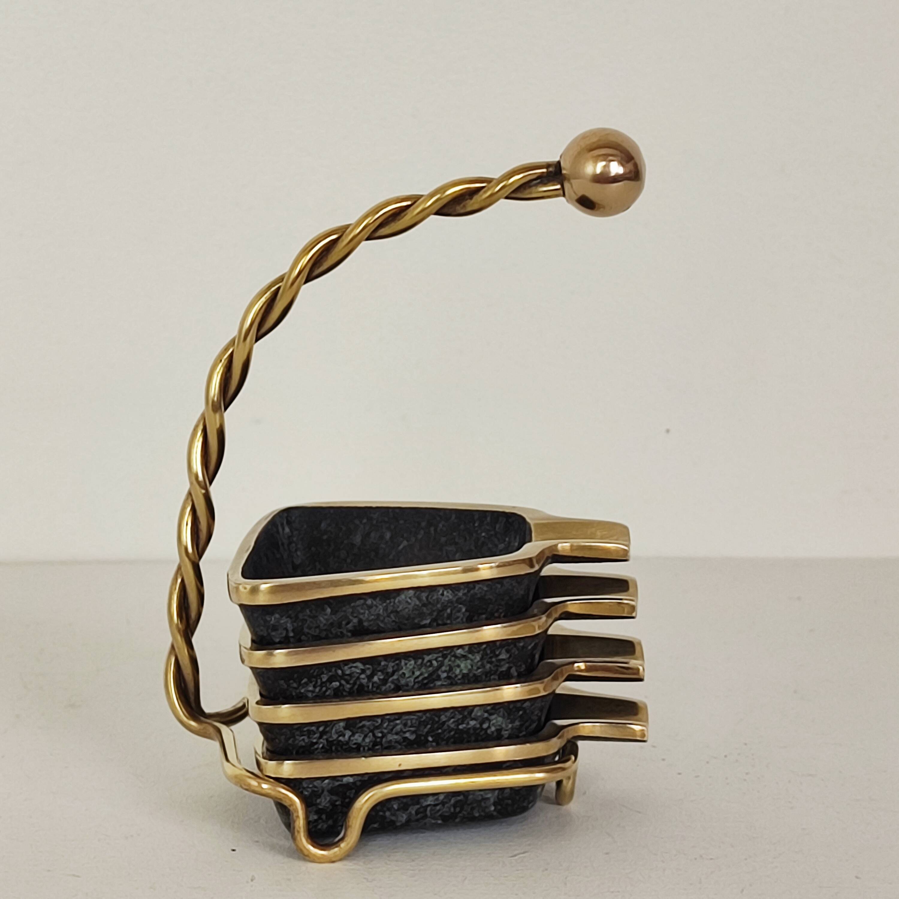 Cendriers empilables années 50