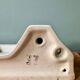 Large Art Deco wall shelf in white porcelain