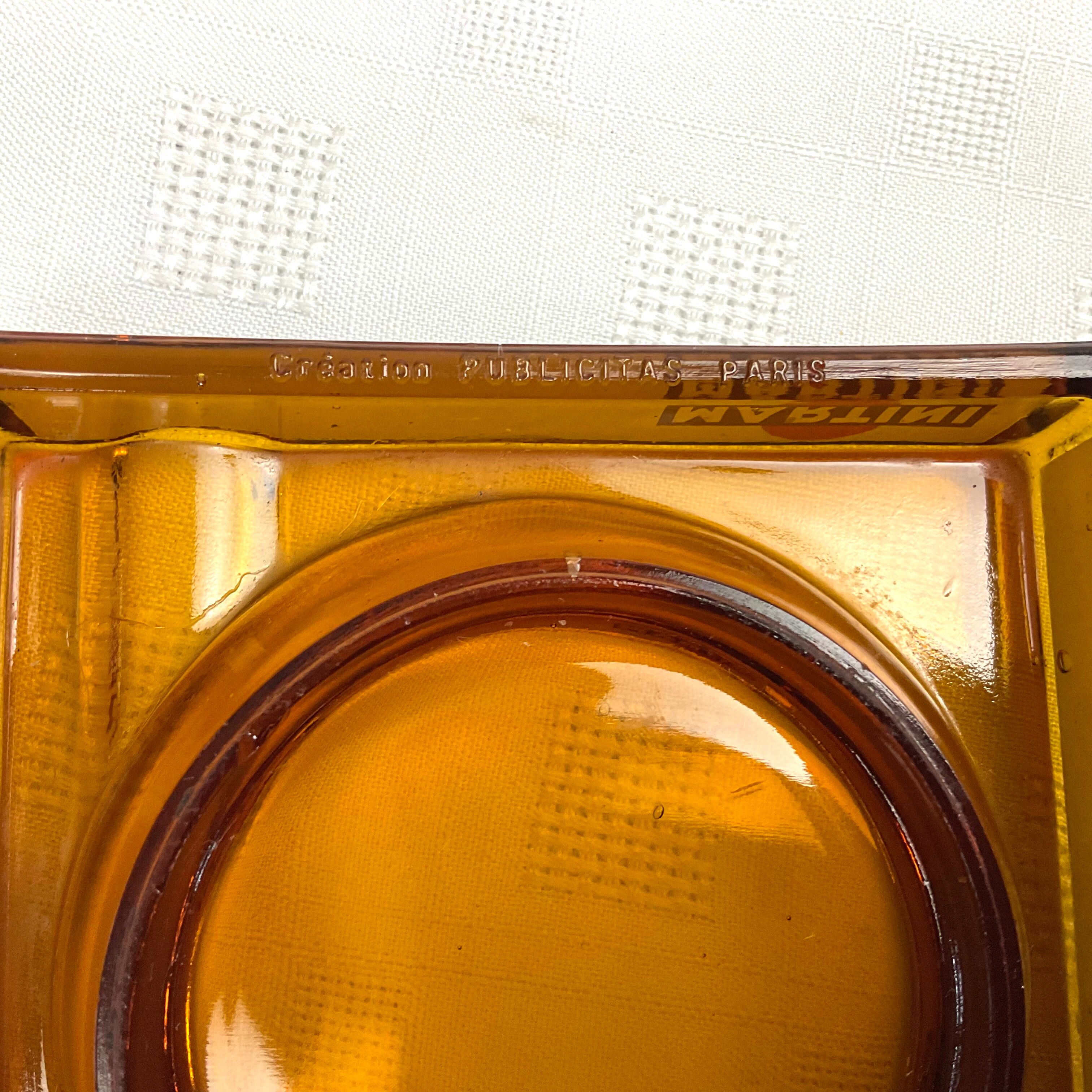 Vintage Martini ashtray. Creation Publicitas Paris