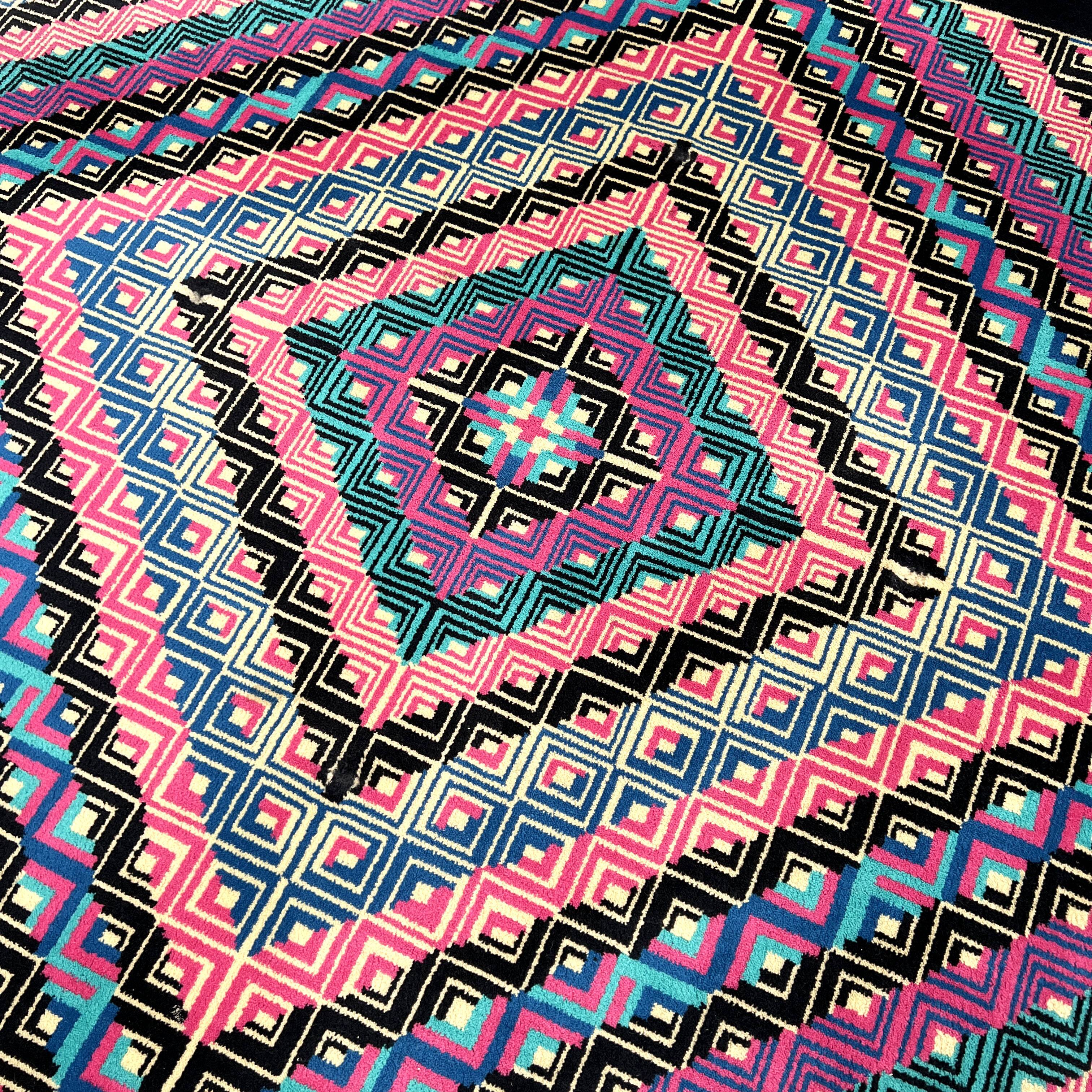 Tapis aux formes géométriques par Missoni, 1980