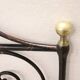 Antique wrought iron double bed, Italy 19th century