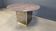 Vintage round granite and brass center table by Belgochrom , 1970s