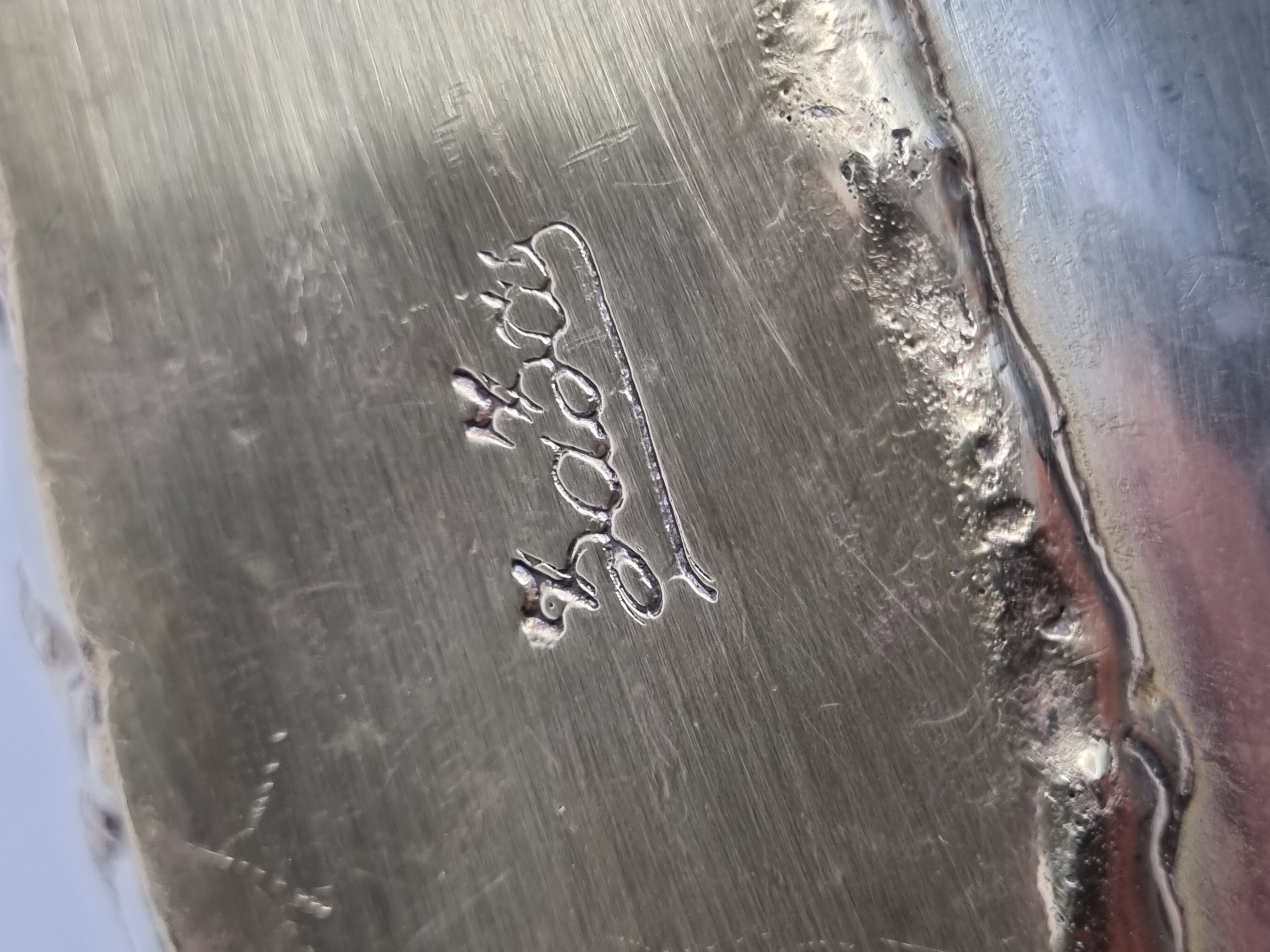 Design brass vase signed Zaza, 29 cm