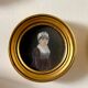 2 portraits, oil painting with gilt wood frames by Prosper, 1807