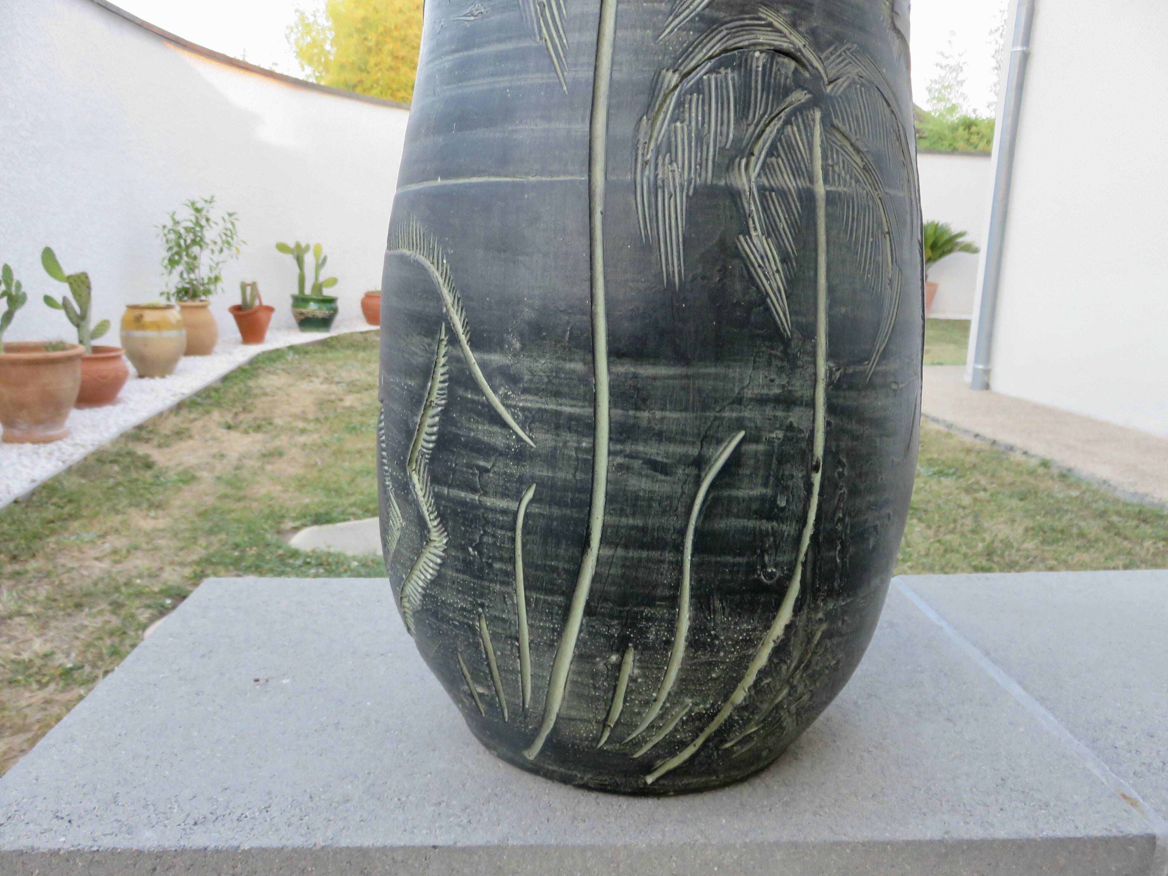 Important ceramic vase by Francisco Figueras, Catalonia, Spain.