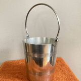 Ice bucket with handle from the late 19th / early 20th century in hallmarked silver-plated metal