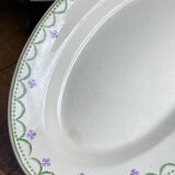 Iron clay dishes, Longwy, Violetta collection