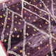 Moroccan Berber carpet beni ouarain purple with colorful graphic patterns 279x192cm