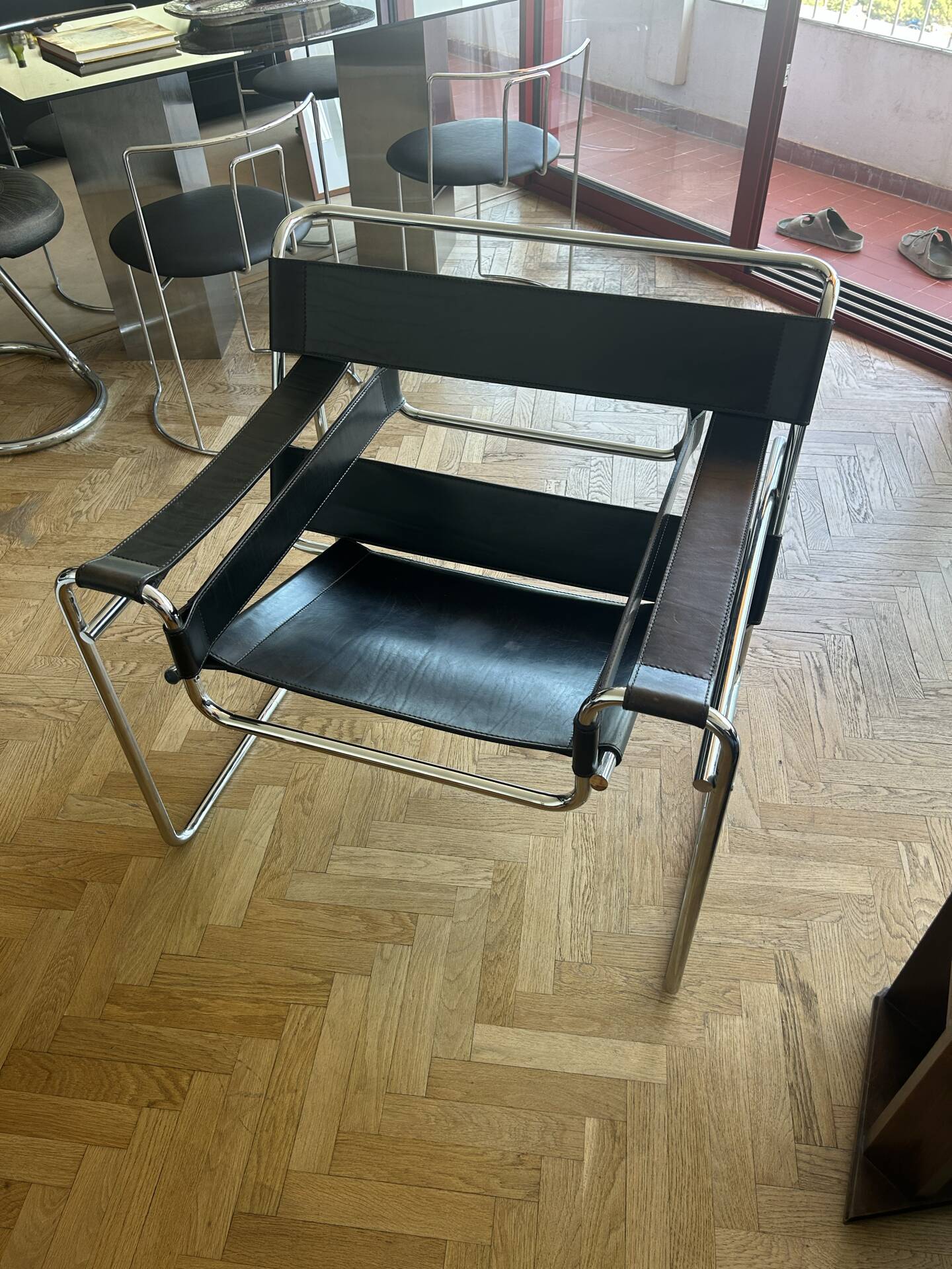 Wassily B3 armchair by Marcel Breuer, Gavina edition