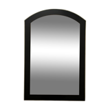 Large brass mirror and pink glass circa 1970