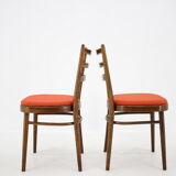Ensemble de quatre chaises à manger Tchécoslovaquie 1965