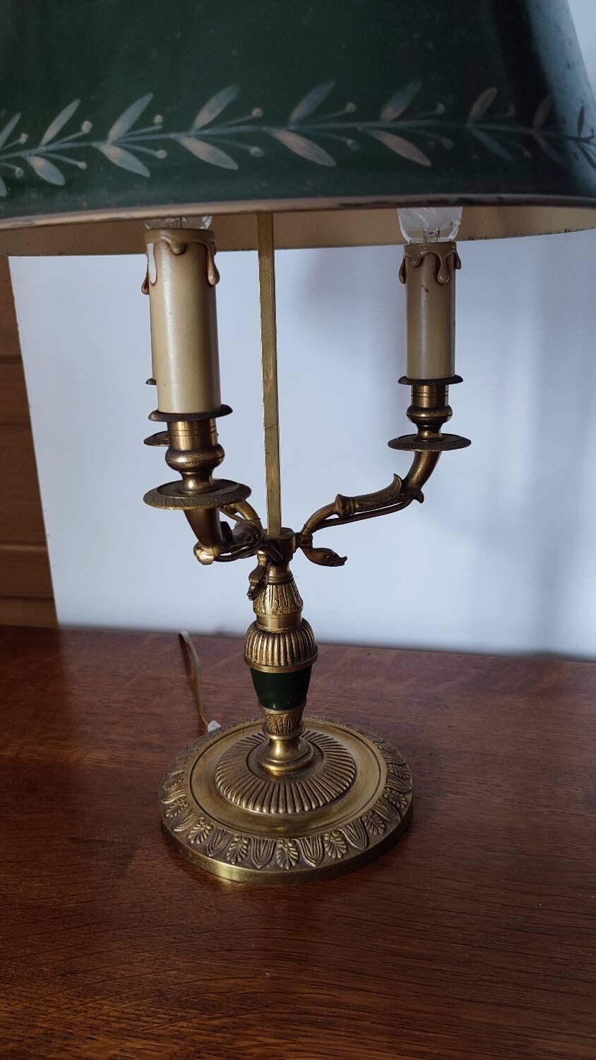 Empire style hot water bottle lamp