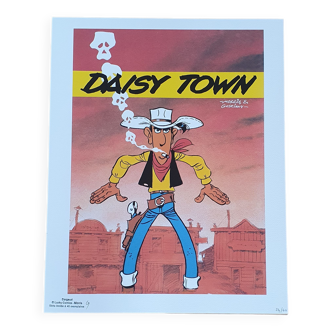 Lithographie signée - Lucky Luke - Daisy Town