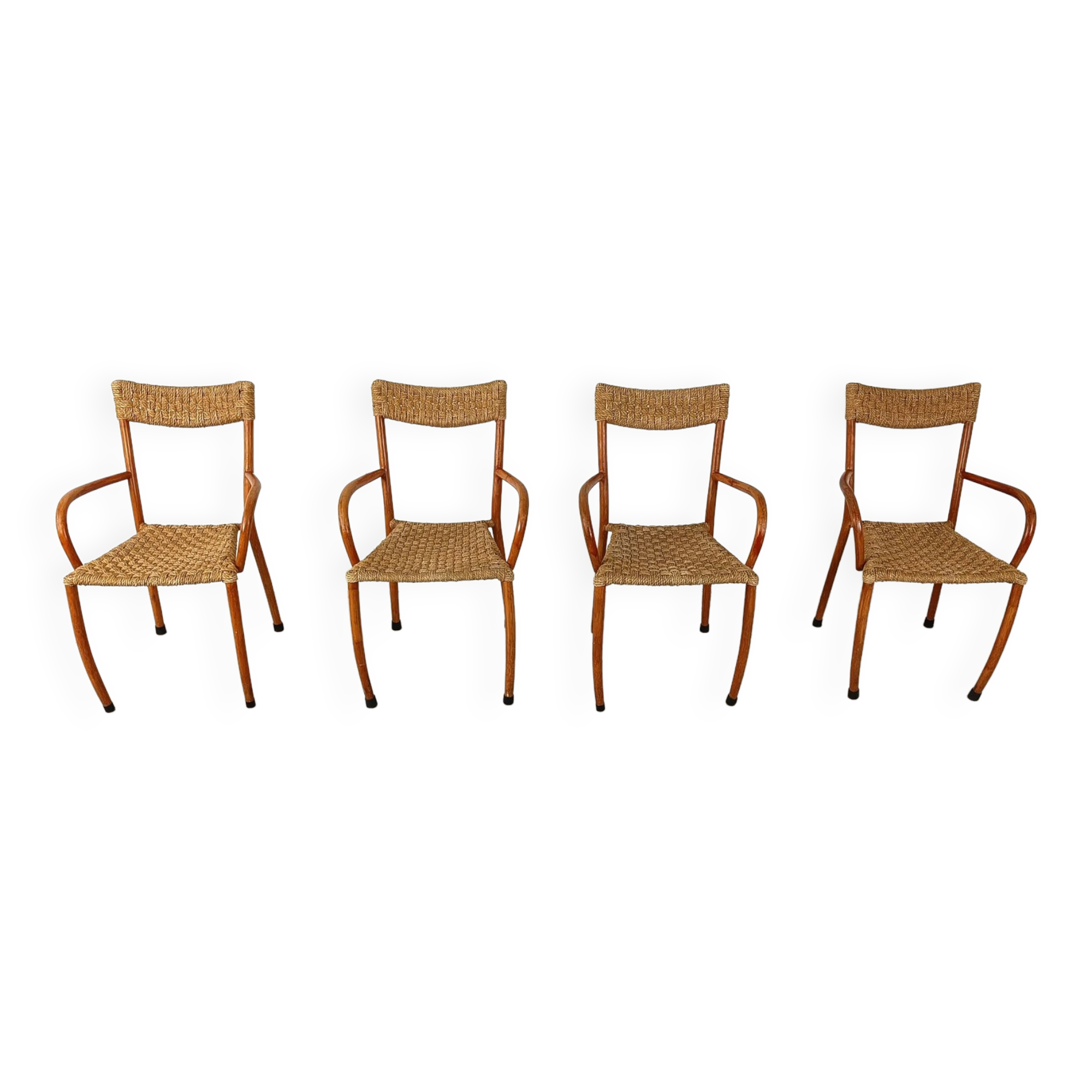 Mid century scandinavian dining chairs, set of 4, 1960s