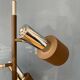 Lampadaire vintage marron et chrome Dijkstra Space Age