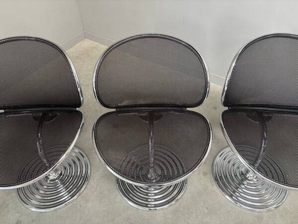 Set O-line dining chairs by Herbert Ohl, Wilkhahn 1980s