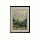Painting signed Michel COLIN (1934) – Watercolor – Vosges undergrowth