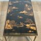 Neoclassical Brass Coffee Table with Lacquered Top Representing