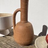 Pottery in terracotta jar in ancient ceramic signed ethnic