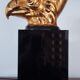 70s desk lamp black and golden eagle head