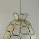 Vintage mother-of-pearl pendant light – Geometric style, 70s