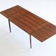 Niels Otto Moller large extendable dining table in rosewood Denmark 1960