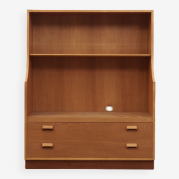 Ash bookcase, Danish design, 70's, production: Børge Mogensen