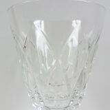 6 chiseled water glasses