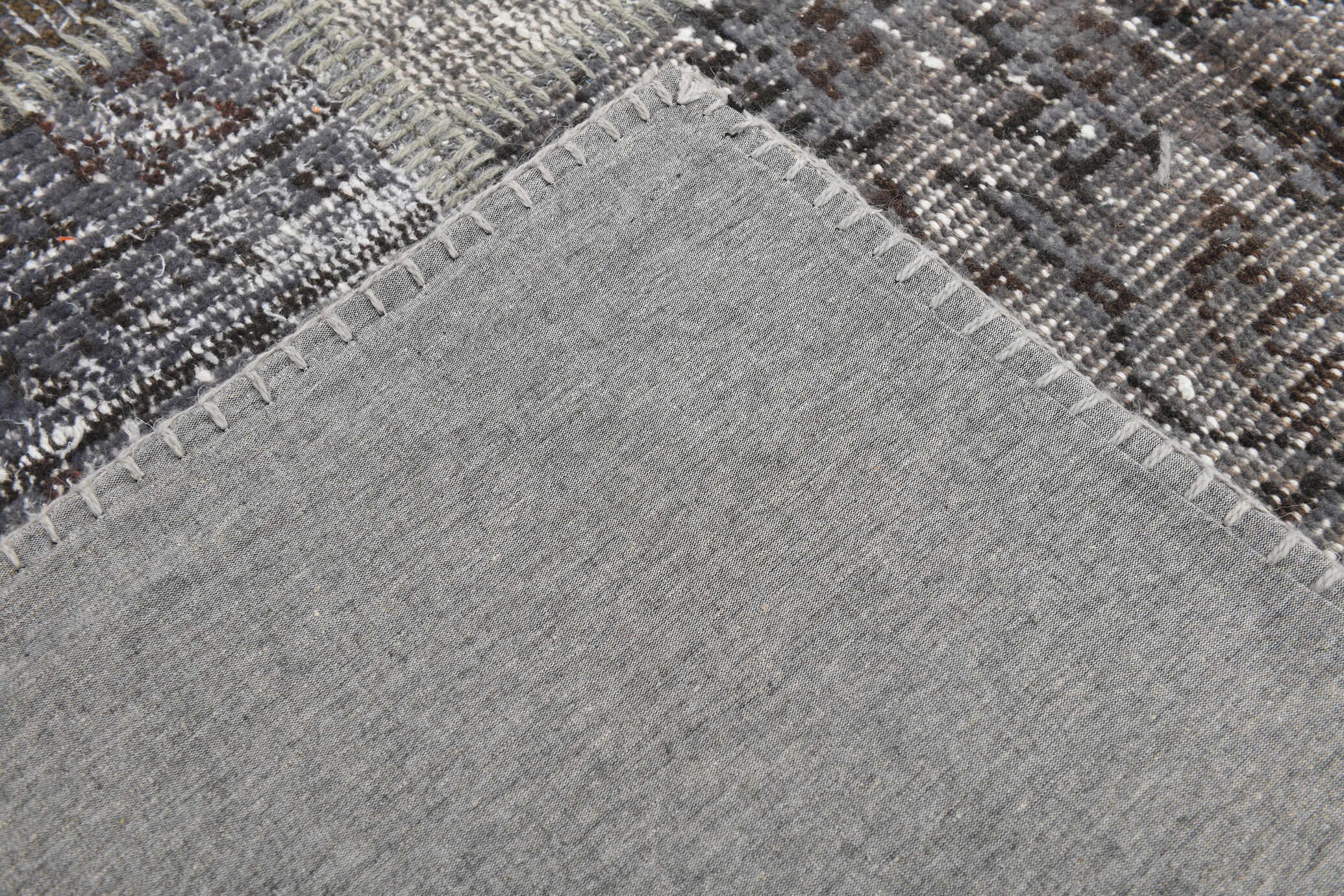 Turkish vintage oushak patchwork rug