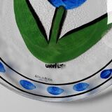 Assiette en verre tulipe Kosta Boda : Ulrica Hydman Vallien, design suédois